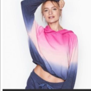 Victoria Secret Ombré Cropped Hoodie